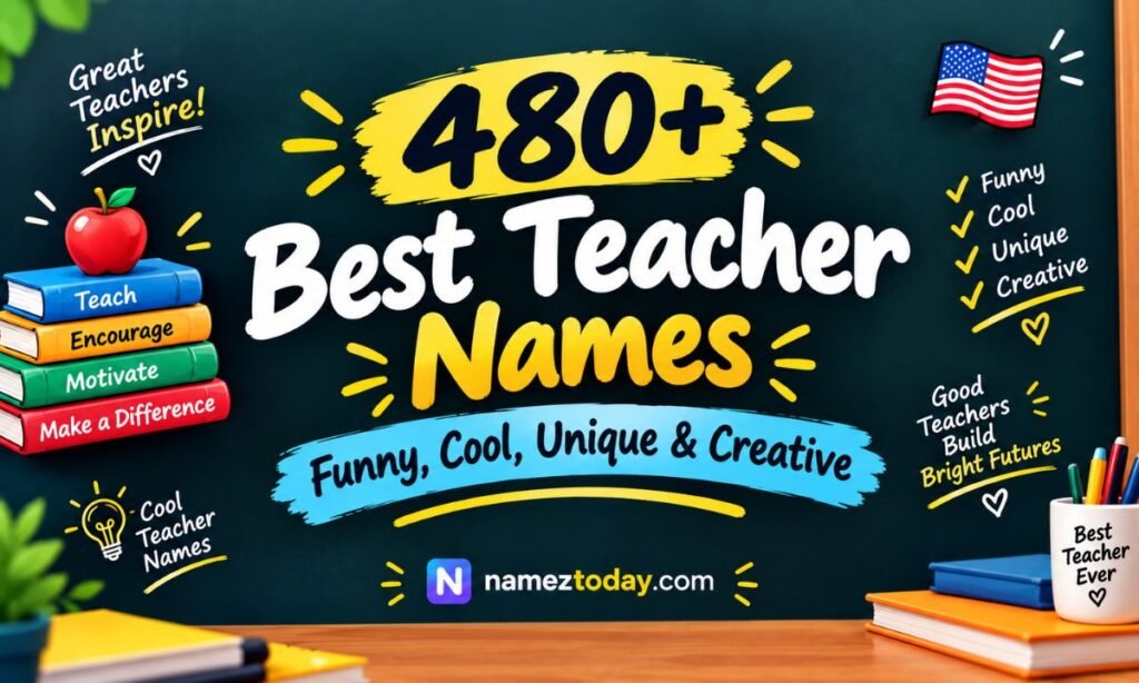 480+ Best Teacher Names Funny, Cool, Unique & Creative