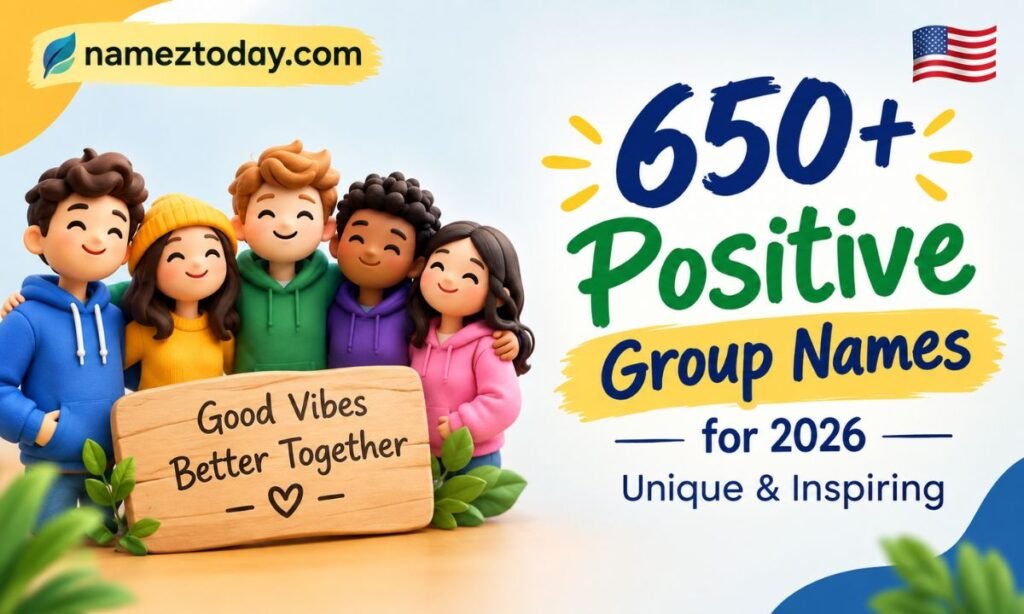 650+ Positive Group Names for 2026 Unique & Inspiring