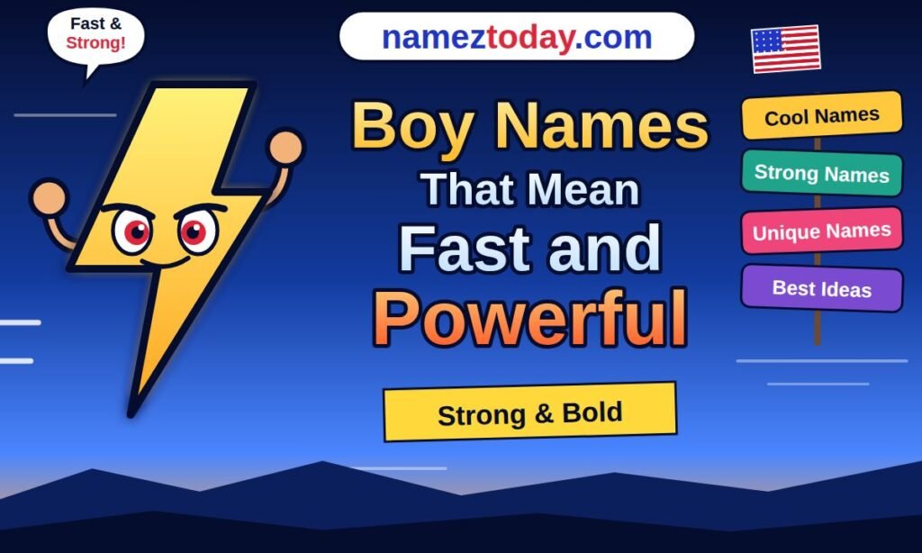 Boy names That Mean fast and powerful