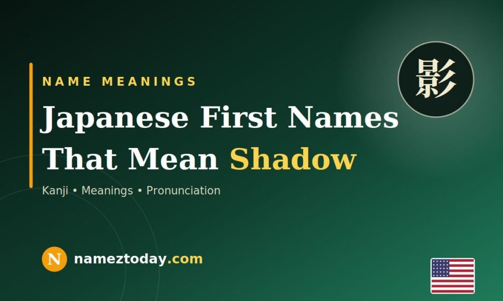 Japanese First Names That Mean Shadow