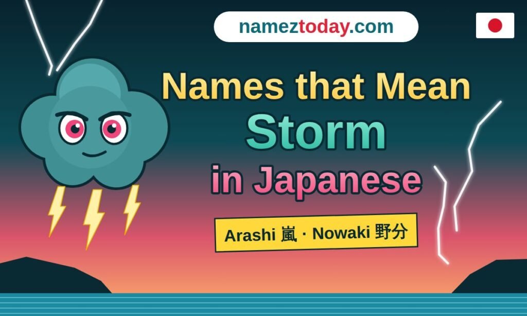 Names that Mean Storm in Japanese