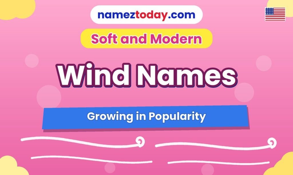 Soft and Modern Wind Names Growing in Popularity
