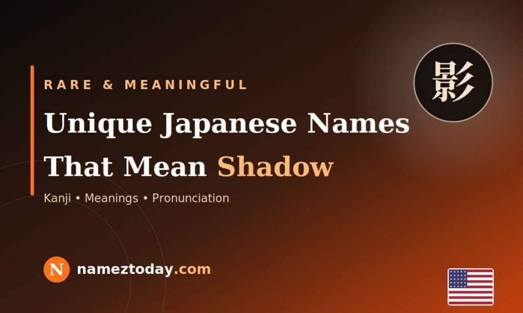 Unique Japanese Names That Mean Shadow