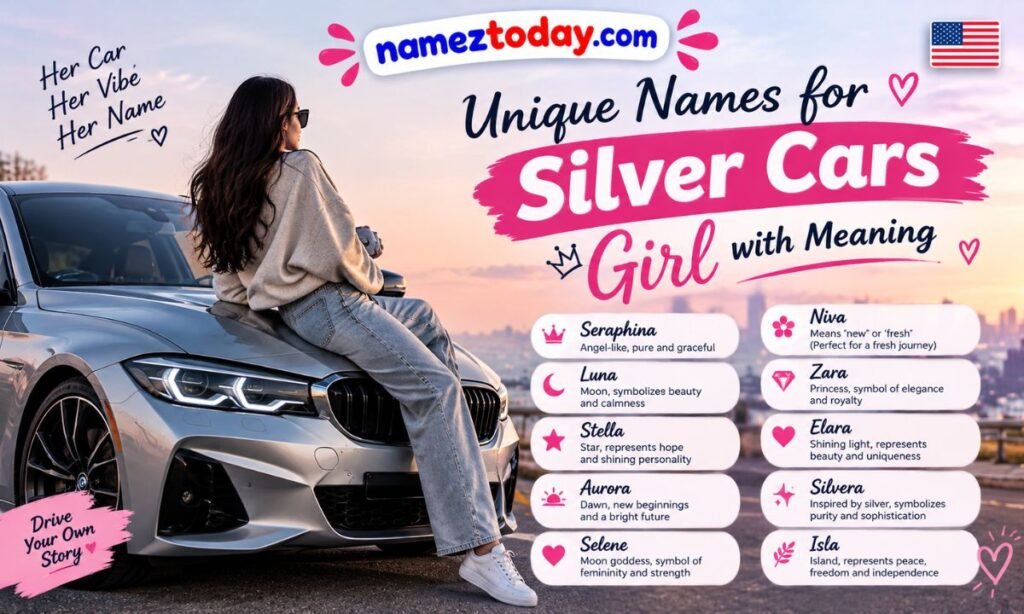 Unique Names for silver cars girl with meaning
