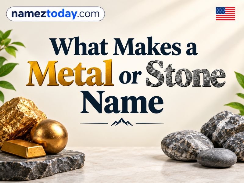 What Makes a Metal or Stone Name